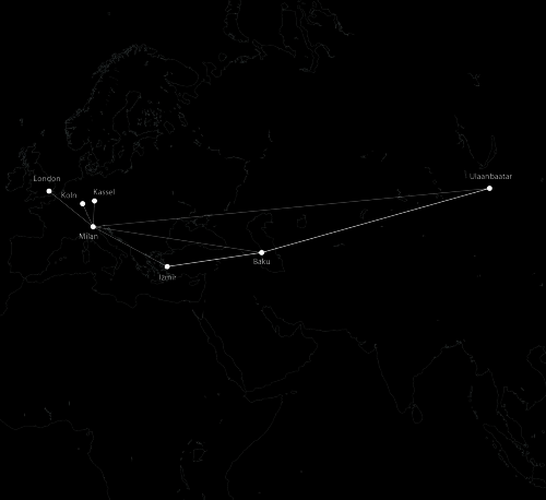 David Goldeneberg, 2012-13, Planned Route for a Mobile Documenta,