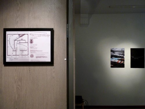 David Goldenberg, The Scenarios of Post Autonomy, installation detail at the gallery.